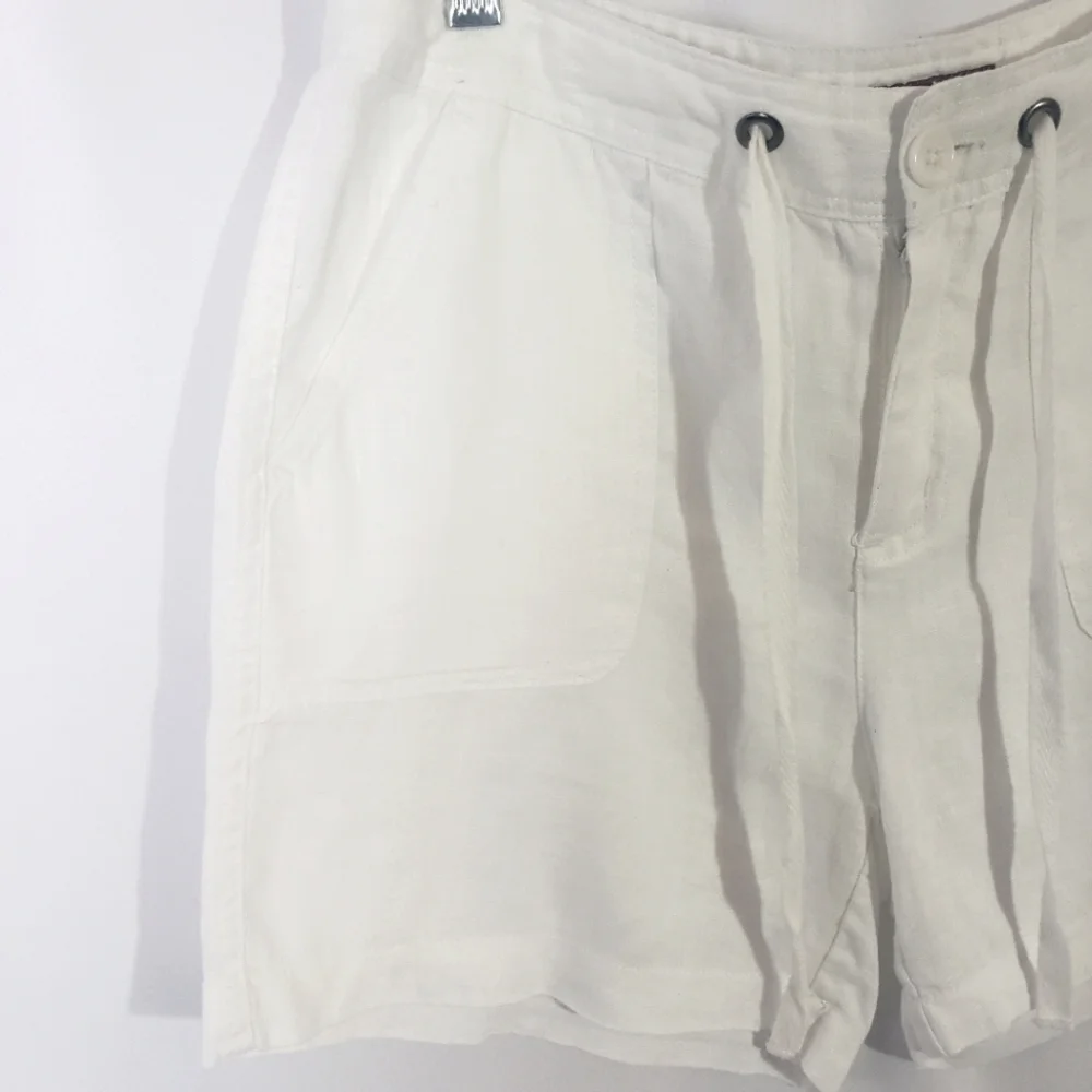Merona White Linen Shorts - Picture 3 of 9